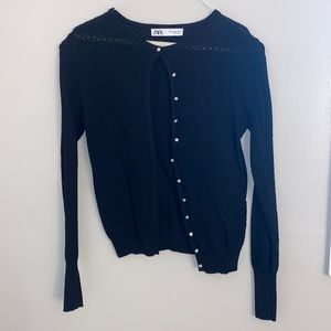 Zara black cardigan